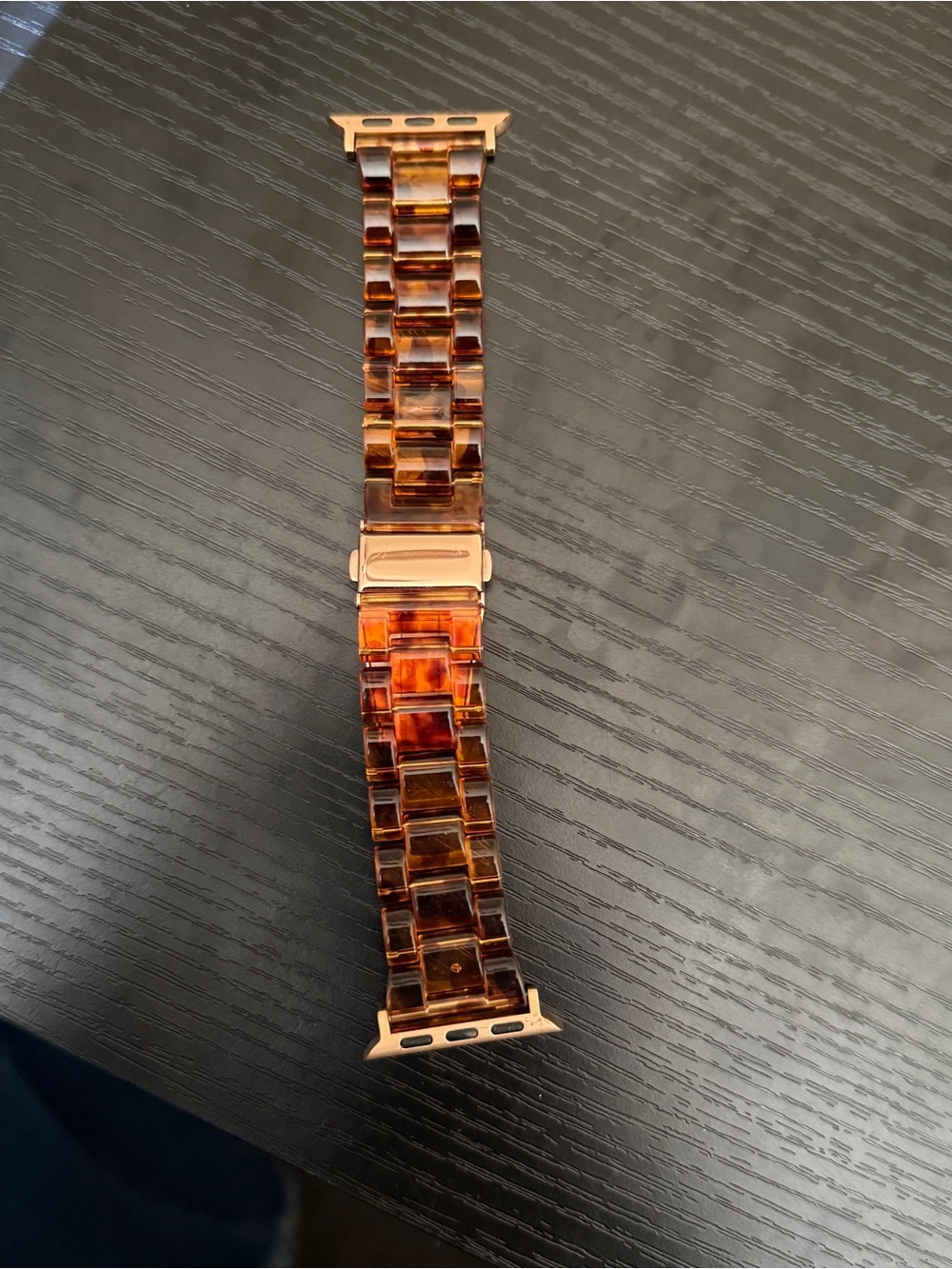 Tortoise shell watch band